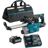 Marteau rotatif sans fil avec moteur sans balai XGT SDS-Plus avec accessoire daspiration des poussi&egrave;res DX10, 40 V, 1-3/16", 3 lb-pi, 0-840 tr/min MAS Chibougamau