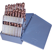 Jobber Length Drill Set, 15 Pieces, Cobalt MAS Chibougamau