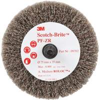 Disque de tronçonnage et de polissage Scotch-Brite Roloc, Oxyde d'aluminium, Grain Moyen, 3" x 1-3/8" x 1/4" MAS Chibougamau