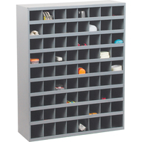 Armoires pour bacs de rangement en acier, 33-3/4" la x 12" p x 42" h, Gris MAS Chibougamau