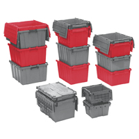 Contenants de distribution Flipak en plastique poly&eacute;thyl&egrave;ne (PE), 19,7" x 11,8" x 7,3", Bleu MAS Chibougamau