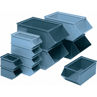 Bac en acier, Cap. 100 lb, 12" la x 20-1/2" p x 9-1/2" h, Bleu MAS Chibougamau