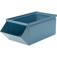Bac en acier, Cap. 100 lb, 12" la x 20-1/2" p x 9-1/2" h, Bleu MAS Chibougamau