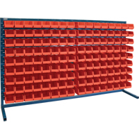 Rayonnage &agrave; persienne avec bacs, 144 bacs, 72" la x 15" p x 40" h MAS Chibougamau