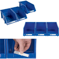 Stack & Hang Bin, 7-7/8" W x 7" H x 17-11/16" D, Blue MAS Chibougamau