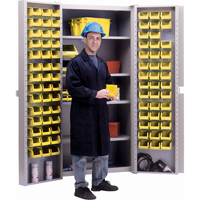 Deep-Door Combination Cabinet, 38" W x 24" D x 72" H, 4 Shelves MAS Chibougamau