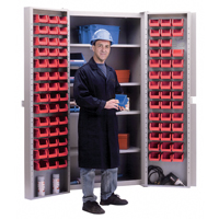 Deep-Door Combination Cabinet, 38" W x 24" D x 72" H, 4 Shelves MAS Chibougamau