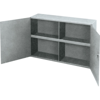 Armoires utilitaires, Acier, 2 Tablettes, 22-1/4" h x 33-3/4" la x 8-1/2" P, Gris MAS Chibougamau