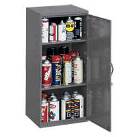 Armoires utilitaires, Acier, 2 Tablettes, 30" h x 13-3/4" la x 12-3/4" P, Gris MAS Chibougamau