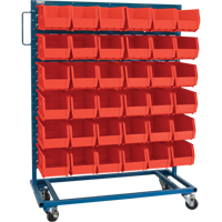 Support mobile pour bacs &agrave; un c&ocirc;t&eacute;, &agrave; un c&ocirc;t&eacute;, 36 bacs, 36" la x 16" p x 46-1/2" h MAS Chibougamau