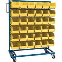 Support mobile pour bacs &agrave; un c&ocirc;t&eacute;, &agrave; un c&ocirc;t&eacute;, 36 bacs, 36" la x 16" p x 46-1/2" h MAS Chibougamau