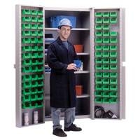 Deep-Door Combination Cabinet, 38" W x 24" D x 72" H, 4 Shelves MAS Chibougamau