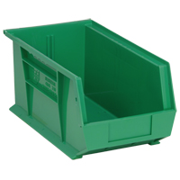 Bacs ultra empilable & suspendable, 8-1/4" la, 7" h x 14-3/4" p, Vert MAS Chibougamau
