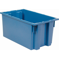 Contenants Stack & Nest, 9" x 18" x 11", Bleu MAS Chibougamau