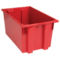 Contenants Stack & Nest, 9" x 18" x 11", Rouge MAS Chibougamau