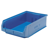 Contenants g&eacute;ants empilables, 12,375" la x 19,75" p x 5,875" h, Bleu MAS Chibougamau
