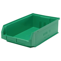Contenants g&eacute;ants empilables, 12,375" la x 19,75" p x 5,875" h, Vert MAS Chibougamau