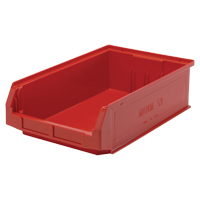 Contenants g&eacute;ants empilables, 12,375" la x 19,75" p x 5,875" h, Rouge MAS Chibougamau
