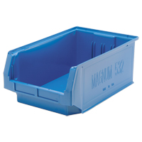 Contenants g&eacute;ants empilables, 12,375" la x 19,75" p x 7,875" h, Bleu MAS Chibougamau