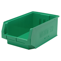 Contenants g&eacute;ants empilables, 12,375" la x 19,75" p x 7,875" h, Vert MAS Chibougamau