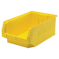 Contenants g&eacute;ants empilables, 12,375" la x 19,75" p x 7,875" h, Jaune MAS Chibougamau