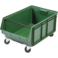 Mobile Giant Stacking Bin, 11-7/8" H x 18-3/8" W x 29" D, 150 lbs. Capacity, Green MAS Chibougamau