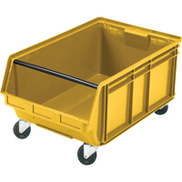 Bac g&eacute;ant empilable et mobile, 11-7/8" ha x 18-3/8" la x 29" p, Capacit&eacute; de 150 lb, Jaune MAS Chibougamau