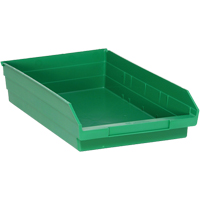 Bacs pour tablette, 11-1/8" la x 4" H x 17-7/8" p, Vert, Capacit&eacute; 40 lb MAS Chibougamau
