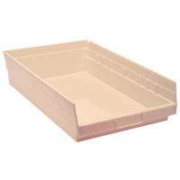 Bac pour &eacute;tag&egrave;re &eacute;conomique, 11-1/8" la, 4" h x 17-7/8" p, Ivoire MAS Chibougamau