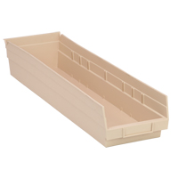 Bac pour &eacute;tag&egrave;re &eacute;conomique, 6-5/8" la, 4" h x 23-5/8" p, Ivoire MAS Chibougamau