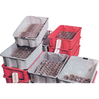 Stack-N-Nest&reg; Plexton Containers, 20.1" W x 42.5" D x 14.1" H, Grey MAS Chibougamau