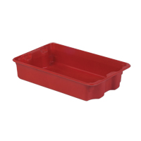 Stack-N-Nest&reg; Plexton Containers, 14.8" W x 24.3" D x 5.1" H, Red MAS Chibougamau