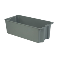 Stack-N-Nest&reg; Plexton Containers, 20.1" W x 42.5" D x 14.1" H, Grey MAS Chibougamau
