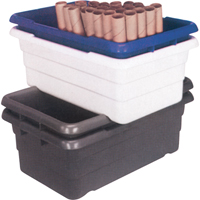 Bacs empilables en crois&eacute;, 16" la x  p x 8,5" h, Gris MAS Chibougamau