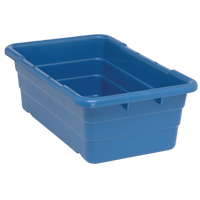 Bacs empilables en crois&eacute;, 16" la x  p x 8,5" h, Bleu MAS Chibougamau