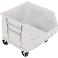 Mobile Bin, 14" H x 16-1/2" W x 18" D, 75 lbs. Capacity, Ivory MAS Chibougamau