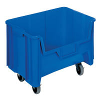 Mobile Giant Stack Container, 12-7/16" H x 19-7/8" W x 15-1/4" D, 250 lbs. Capacity, Blue MAS Chibougamau
