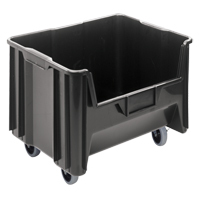 Mobile Giant Stack Container, 12-7/16" H x 19-7/8" W x 15-1/4" D, 250 lbs. Capacity, Black MAS Chibougamau