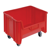 Mobile Giant Stack Container, 12-7/16" H x 19-7/8" W x 15-1/4" D, 250 lbs. Capacity, Red MAS Chibougamau
