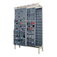 Syst&egrave;me de stockage &agrave; glissi&egrave;re &agrave; bacs basculants autonome, 48" la x 18" p x 77" h, 180 tiroirs MAS Chibougamau