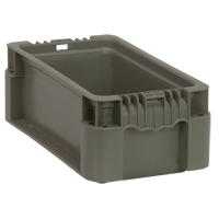 Contenant pliable et empilable, 7" la x 12" p x 5" h, Gris MAS Chibougamau