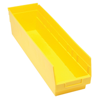 Bacs en plastique pour &eacute;tag&egrave;res Store More, 6-5/8" la x 6" H x 23-5/8" p, Jaune, Capacit&eacute; 90 lb MAS Chibougamau