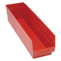 Bacs en plastique pour &eacute;tag&egrave;res Store More, 6-5/8" la x 6" H x 23-5/8" p, Rouge, Capacit&eacute; 90 lb MAS Chibougamau