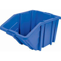 Jumbo Plastic Bin, 15-1/2" W x 13" H x 25" D, Blue, 200 lbs. Capacity MAS Chibougamau