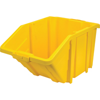 Bac g&eacute;ant en plastique, 15-1/2" la x 13" H x 25" p, Jaune, Capacit&eacute; 200 lb MAS Chibougamau