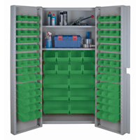 Deep Door Combination Cabinets, 38" W x 24" D x 72" H, Grey MAS Chibougamau