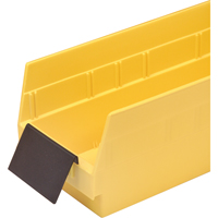 Bacs de rangement pour tablettes - Porte-&eacute;tiquettes de forme allong&eacute;e MAS Chibougamau