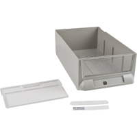 Tiroir de rechange pour armoires de pi&egrave;ces KPC-200, Plastique, 5-3/8" la x 9-13/16" p, 3-3/10" h, Gris MAS Chibougamau