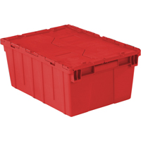 Contenants de distribution Flipak en plastique poly&eacute;thyl&egrave;ne (PE), 21,9" x 15,2" x 9,3", Rouge MAS Chibougamau