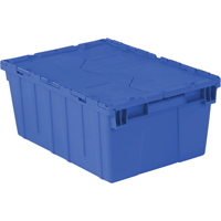Contenants de distribution Flipak en plastique poly&eacute;thyl&egrave;ne (PE), 21,9" x 15,2" x 9,3", Bleu MAS Chibougamau